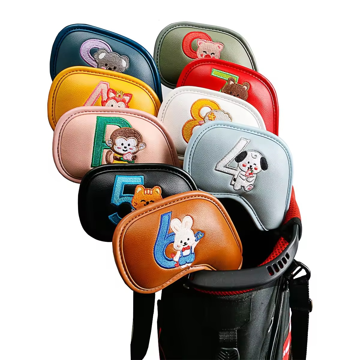 Golf Equipment Cabinet - 9Pcs Cute Cartoon Animal Golf Iron