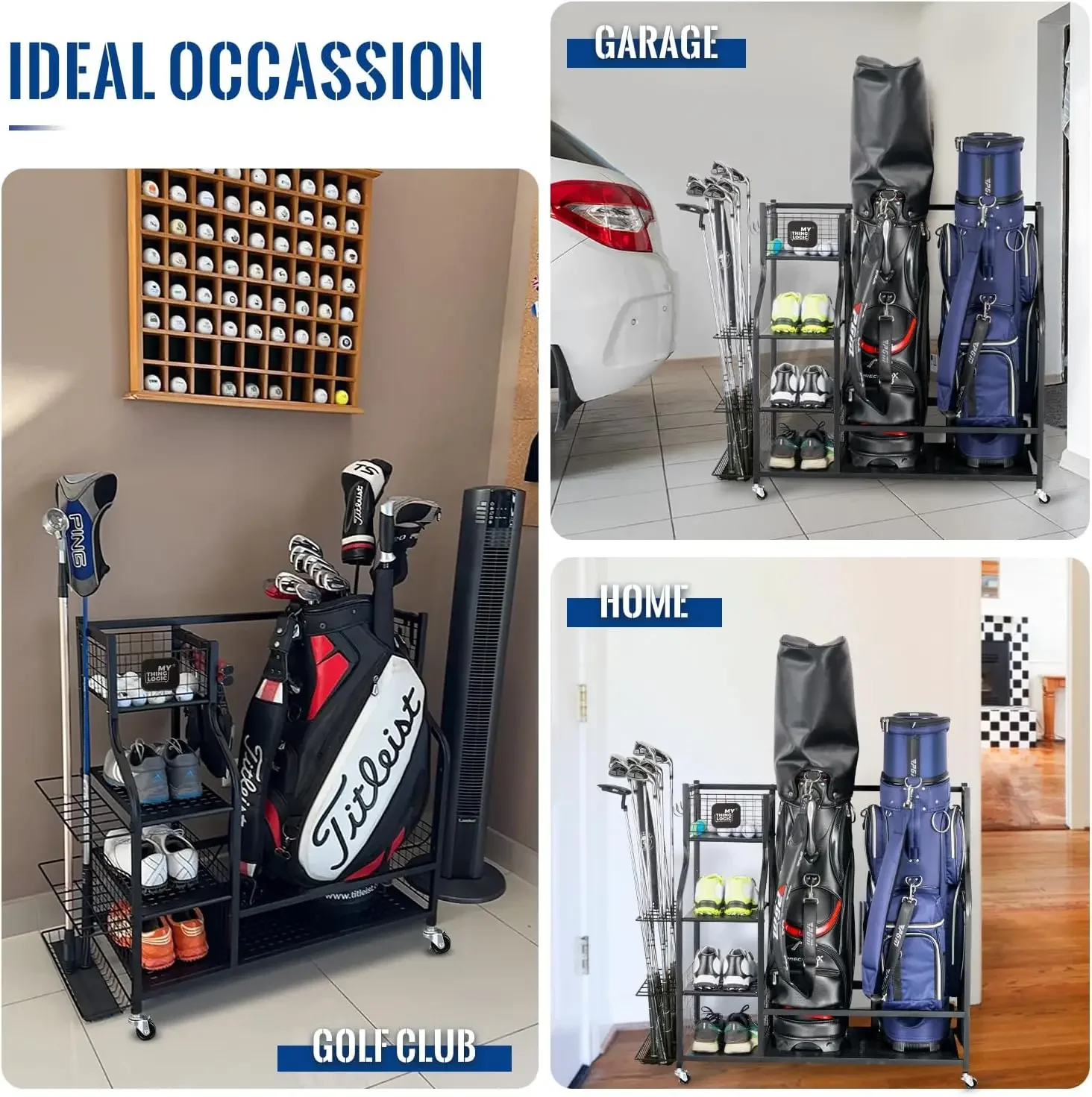 Golf Storage Garage Organizer, - đánh giá và giá Golf Equipment Organizer For Garage