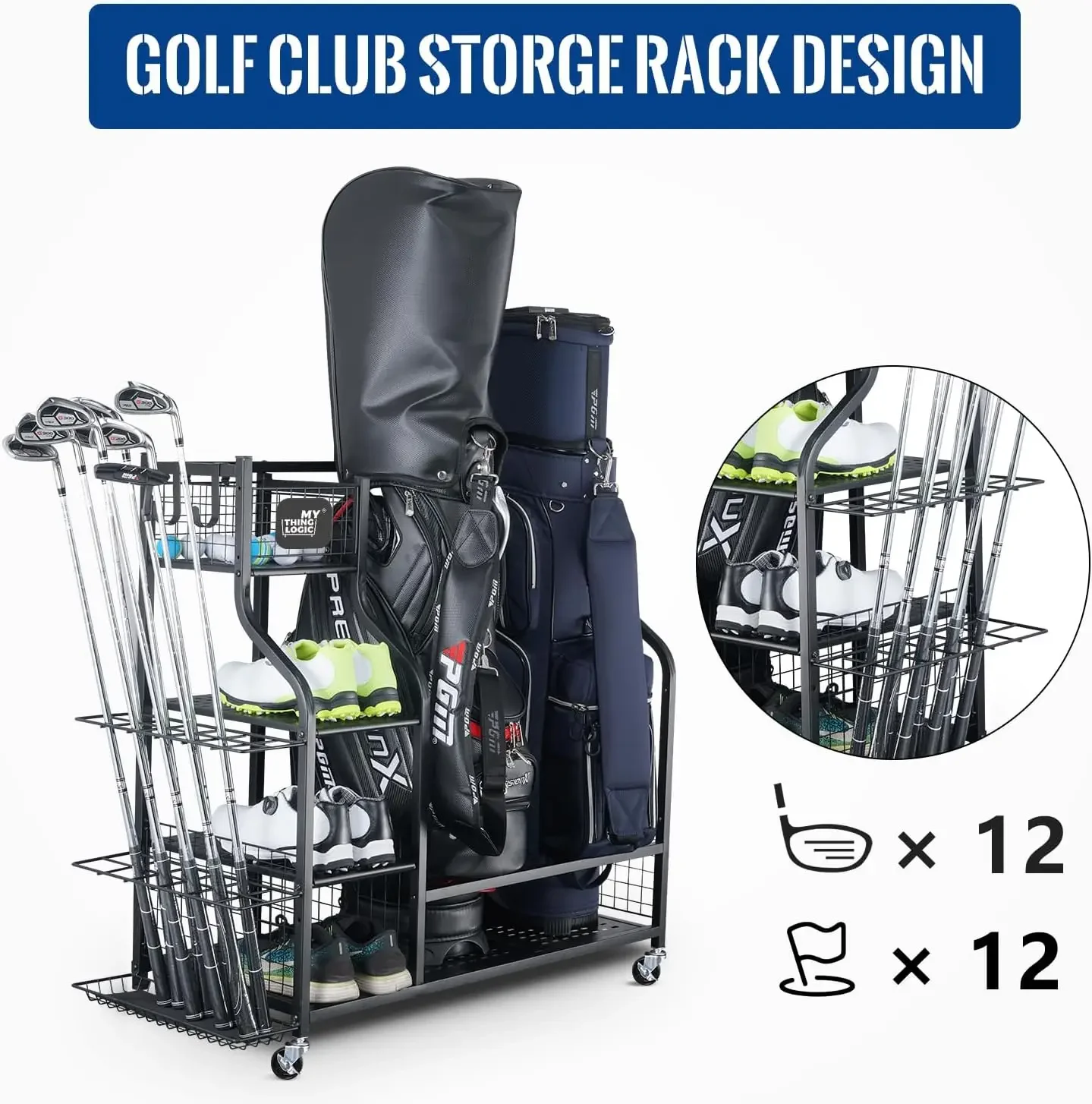 Golf Storage Garage Organizer, - đánh giá và giá Golf Equipment Organizer For Garage
