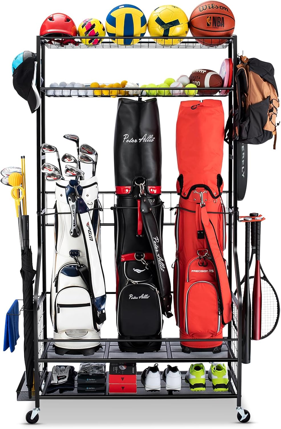 Golf Bag Storage Organizer Rac - đánh giá và giá Golf Equipment Organizer For Garage