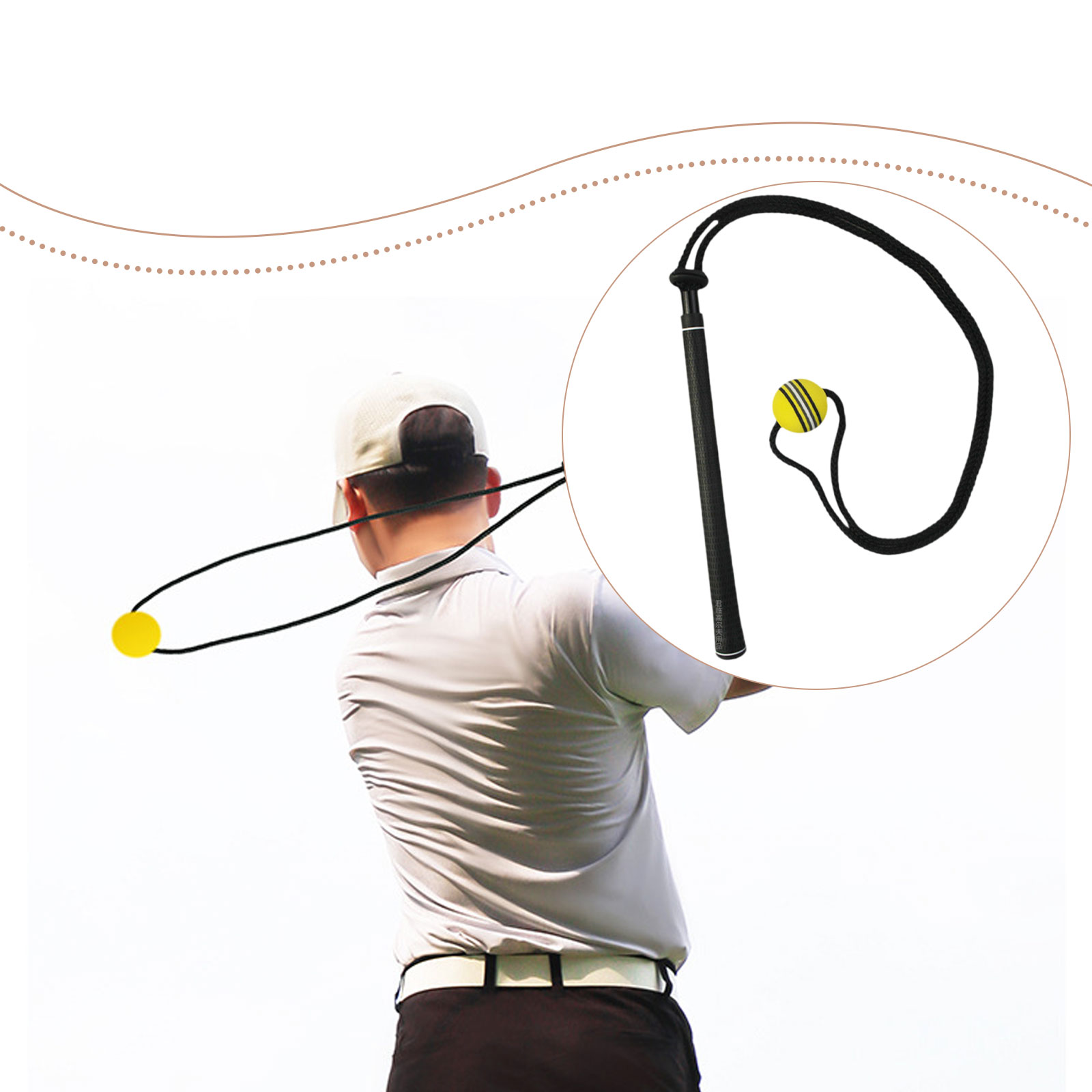 Golf Swing Trainer Elastic Rop - đánh giá và giá Golf Equipment Beginners