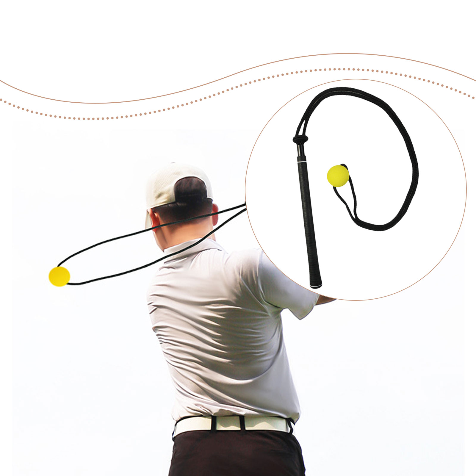 Golf Swing Trainer Elastic Rop - đánh giá và giá Golf Equipment Beginners