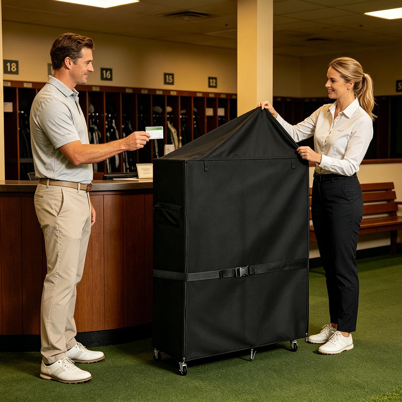 Dust Cover for Golf Storage Ra - đánh giá và giá Golf Equipment Organizer For Garage