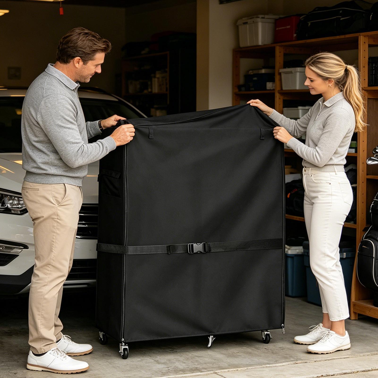 Dust Cover for Golf Storage Ra - đánh giá và giá Golf Equipment Organizer For Garage