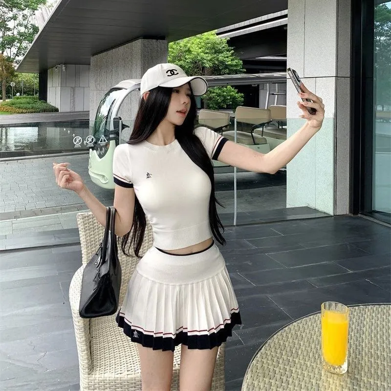 Korean Summer Two-piece Suit C - đánh giá và giá Golf Equipment For Women