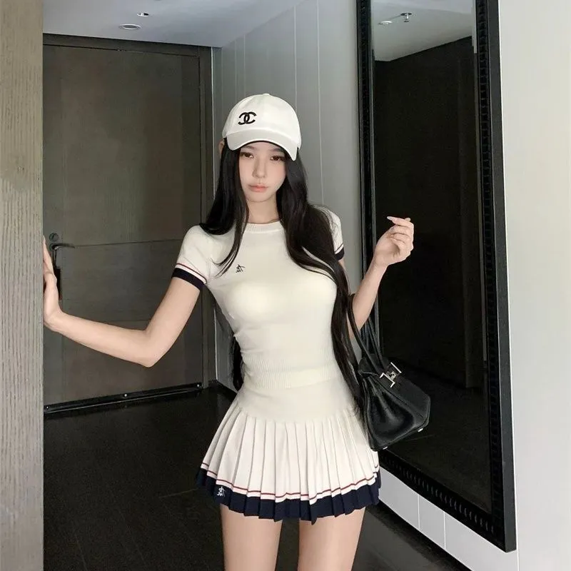 Korean Summer Two-piece Suit C - đánh giá và giá Golf Equipment For Women