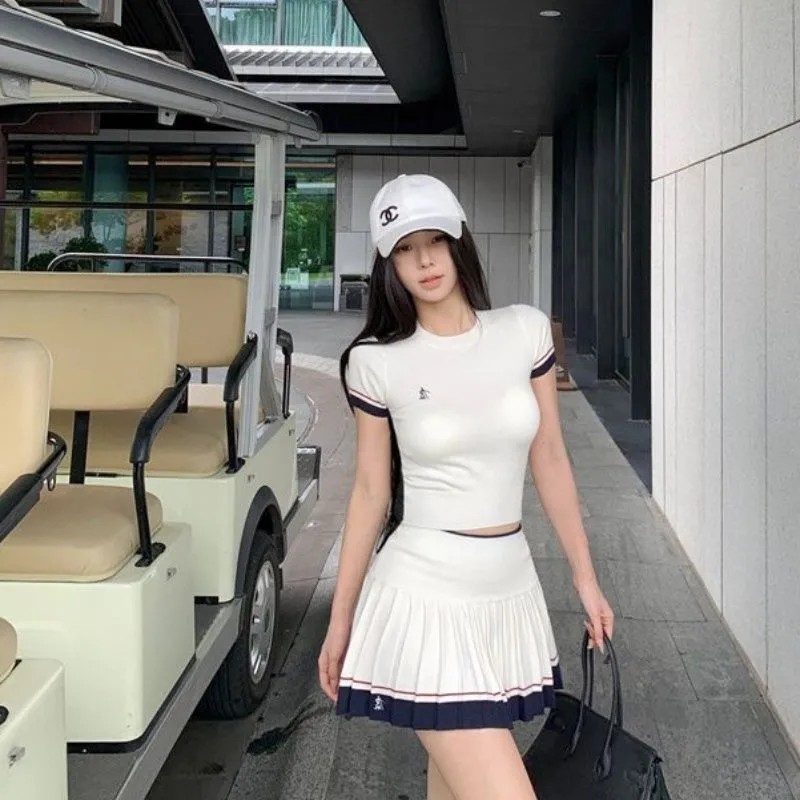 Korean Summer Two-piece Suit C - đánh giá và giá Golf Equipment For Women