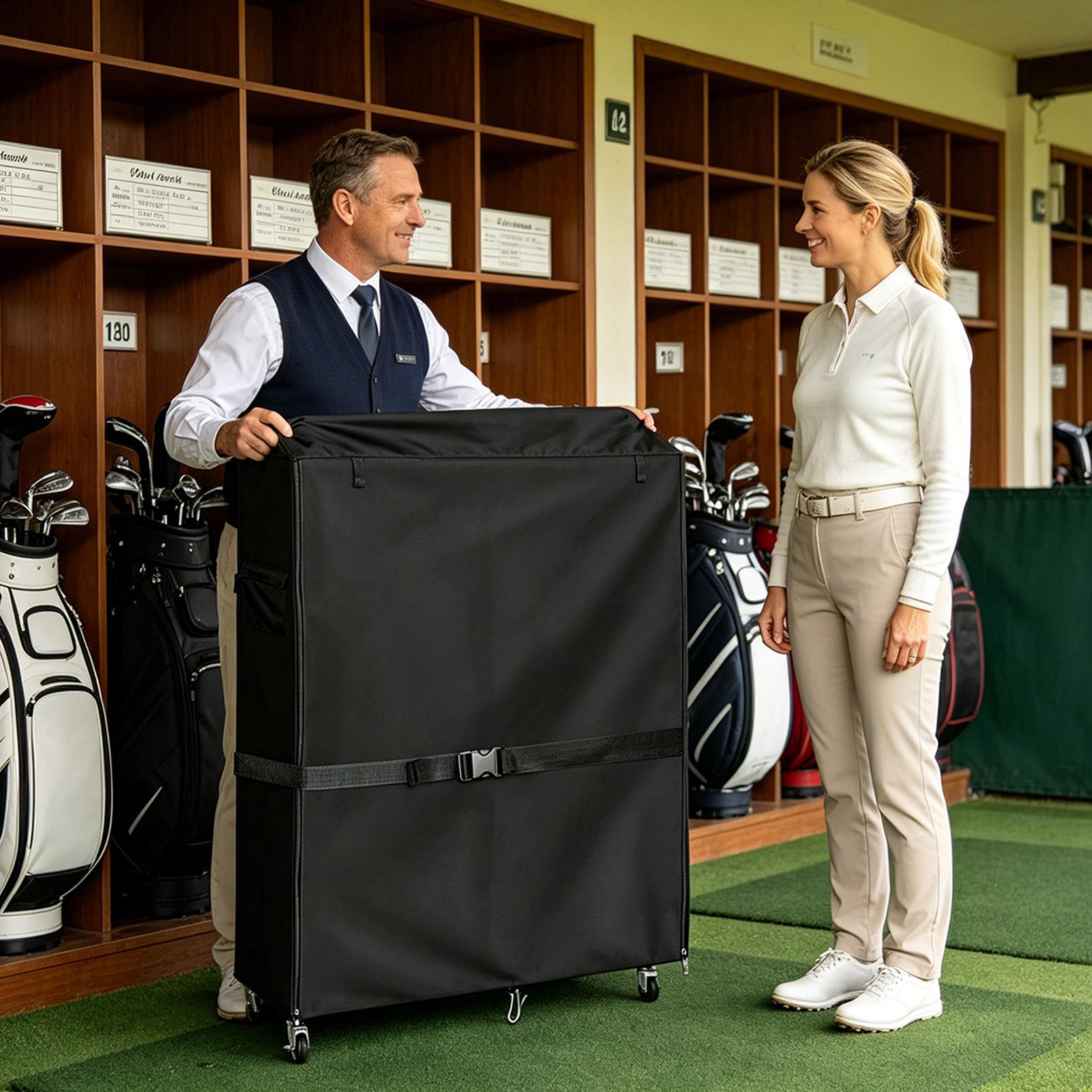 Golf Bag Storage Cover Oxford  - đánh giá và giá Golf Equipment Organizer For Garage