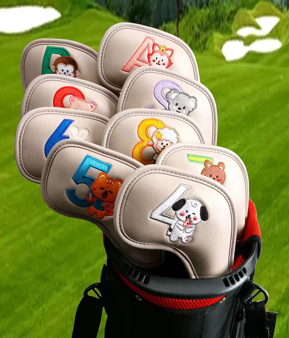 9Pcs Cute Cartoon Animal Golf  - đánh giá và giá Golf Equipment Cabinet